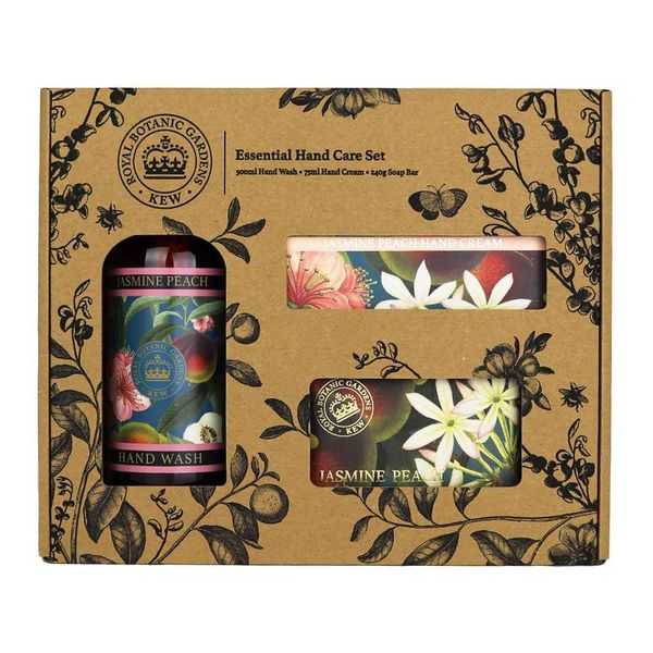 Royal Botanic Gardens Kew Essential Hand Care Set Jasmine Peach