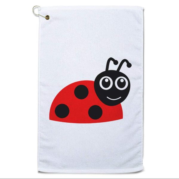 Style In Print Golf Towel Lady Bug Coccinelle Funny Image Cotton Bag Accessories White Design Only