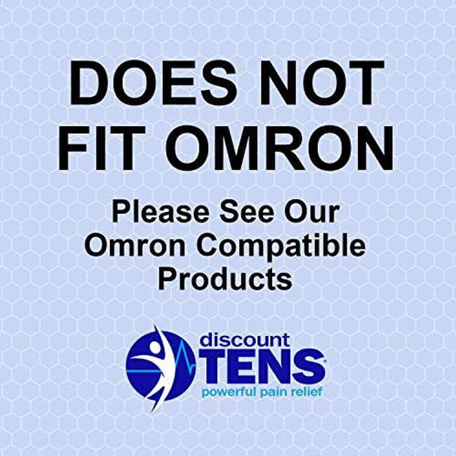 TENS Electrodes Compatible with Omron - 10 (5 Pair) Premium Omron  Compatible Replacement Pads for TENS Units - Discount TENS Brand 