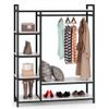 Free Standing Closet Organizer Heavy Duty 6 Shelves Storage Rack