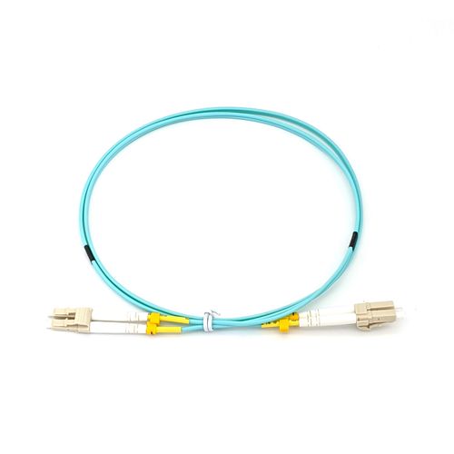 HPC Optics 1M LC/UPC to LC/UPC Duplex 10Gb OM3 Multimode 50/125μm Fiber Patch Cord Cable (5-Pack)