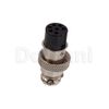 10101510176 Circular Cable Connector 7 Pin Female Silver Locking Ring