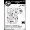 Sizzix Multi-Level Textured Impressions Embossing Folder Circuit by Tim Holtz, 665372, Multicolor, One Size