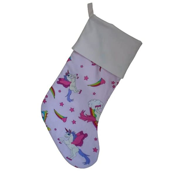 Handmade Unicorn Christmas Stocking