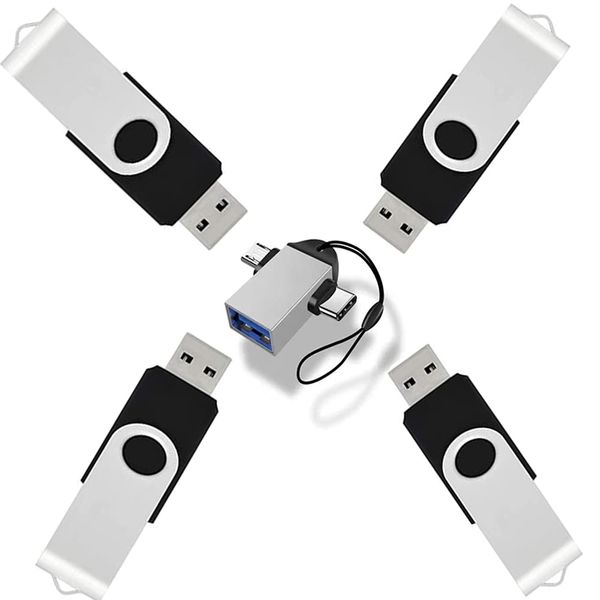 16GB USB 2.0 Flash Drive Capable Compact + Type-C Phone with Strap for Cell Phone Computer OTG Function 16GB USB 2.0
