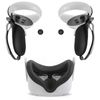 VR Controller Grips Protection Cover for Oculus Quest 2,VR Accessory Non-Slip Set,Include Controller Grip Cover,Handle Controller Rocker Cap,VR Silicone Face Pad(4pcs Set)