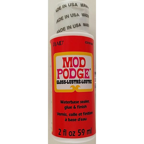 MOD PODGE Adhesive, Sealer & Gloss Finish Waterbase 2 oz Bottle