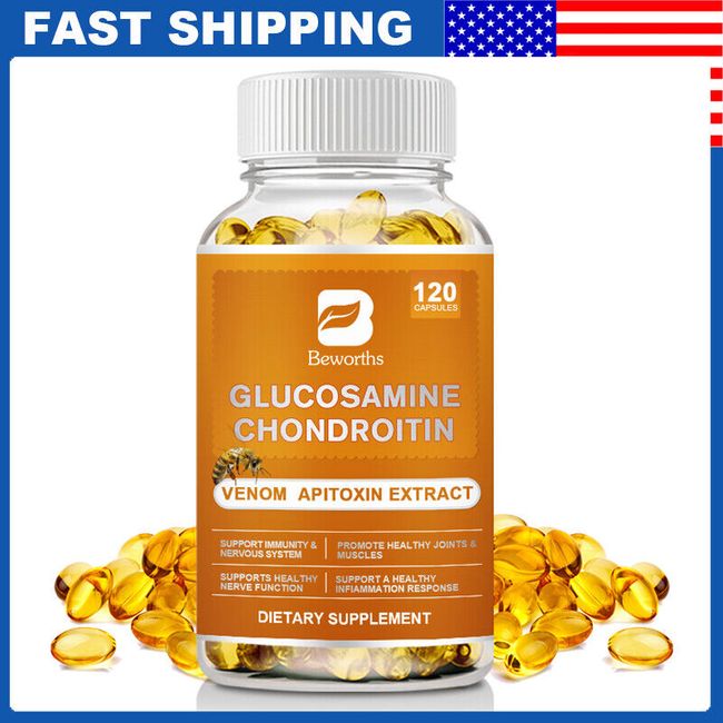 Glucosamine Chondroitin MSM Vitamin D3 Triple Strength Joint Support 120Capsules