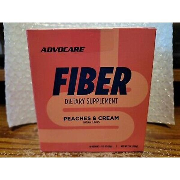 AdvoCare Fiber Dietary Supplement  Daily Fiber Powder Supplement Peaches & Cream