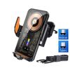 66W Fast Wireless Phone Charger Automatic  Air Vent Secure Mount Clamp Holder US