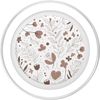 Minimalist Botanical Pattern | Neutral Floral Design PopSockets PopGrip for MagSafe