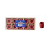 Mega Candles - Ceramic 1/2" Chime / Spell Candle Holder with Candles - RedSet