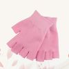 SUPVOX Finger Touch Screen Gloves Gel Heals Dry Skin and Cracked Hands Fingerless Moisturizing Gloves (Pink)