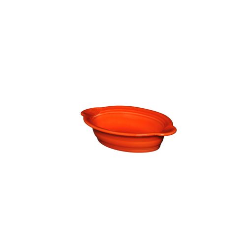 Fiesta Individual Oval Casserole, 9-Inch by 5-Inch, Poppy