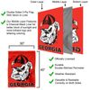 Georgia Bulldogs Two Sided House Flag
