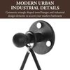 Modern Wall Mounted Triangle Metal Bathroom Kitchen Hand Towel Bar Rack, Black