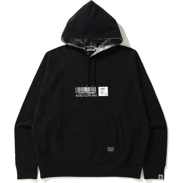 BAPE Military Loose Fit Pullover Hoodie Black - XL