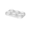 Empty 6 Colour Make-Up Tray Transparent Plastic Palette System Packaging