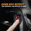 1x Carbon Fiber Engine Start Stop Push Button Switch Cover Trim Car Accessories