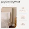 Luxury Queen Sheet Set 800 Thread Count for Queen Size Bed - Hotel White Sateen