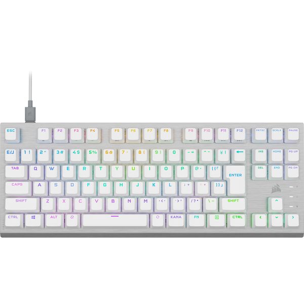 CORSAIR K60 PRO TKL RGB Gaming Keyboard Corsair Original OPX Axis Adopts Japanese Layout No Kana Printing - White - CH-911D11A-JP