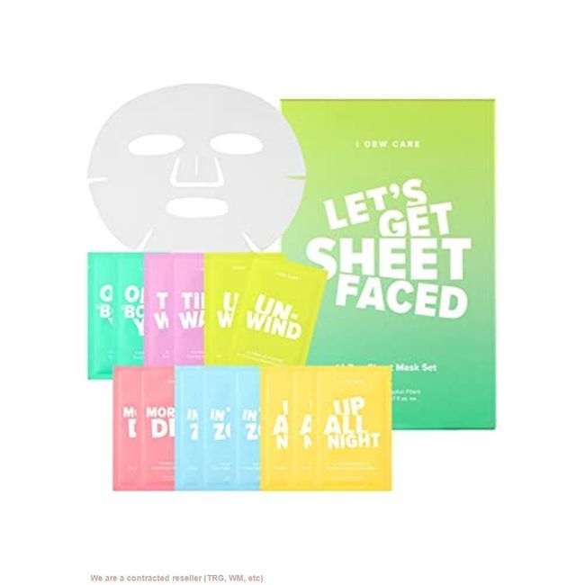 I Dew Care Sheet Mask Pack - Let’s Get Sheet Faced | 14-Day Set *NEW* EXP 12/23