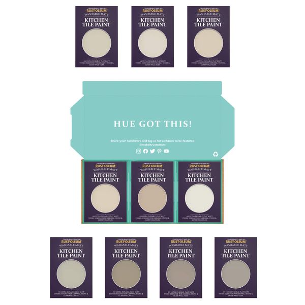 Rust-Oleum Kitchen Wall Tile Paint in Matt Finish – Restful Neutrals Tester Box