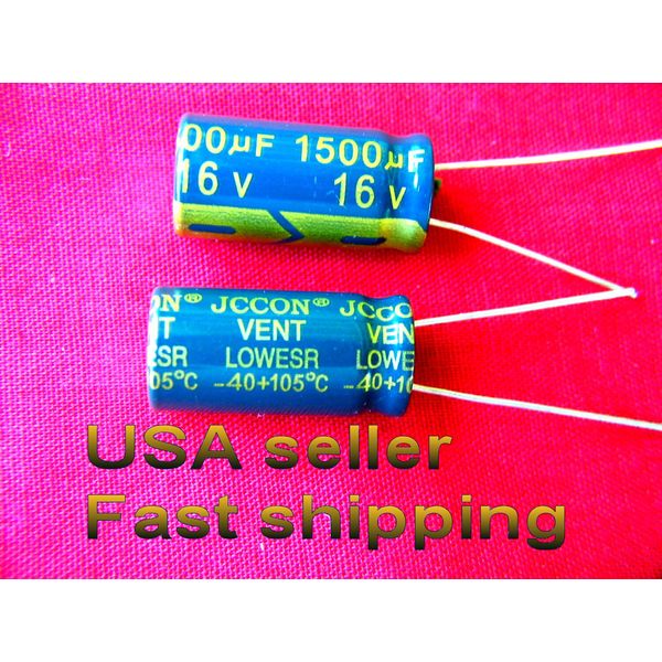 4 pc  -  1500uf  16v 105c low ESR vented electrolytic capacitors