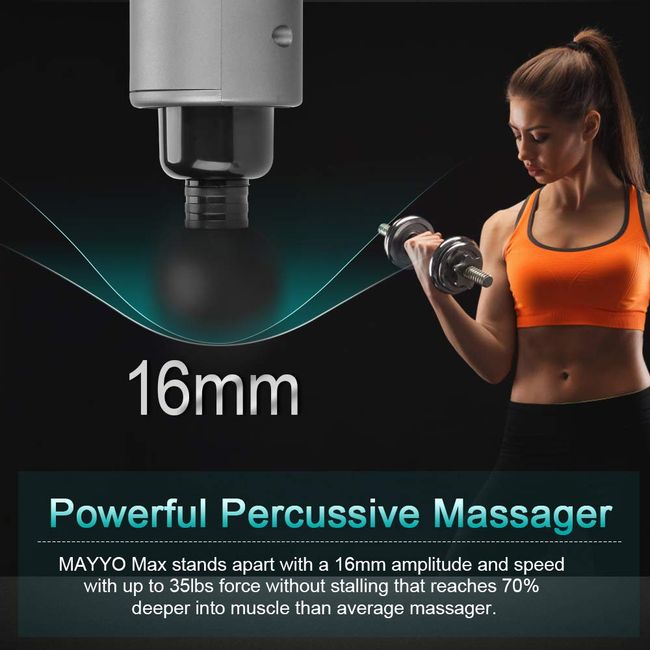 Massage Gun Deep Tissue, Percussion Muscle Massager with 30 Speeds