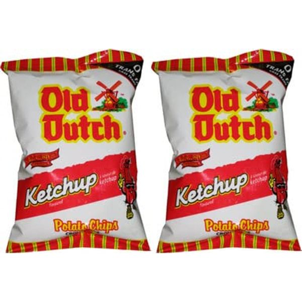 Old Dutch Potato Chips, Ketchup, 40g/1.4oz - 40 Pack{Imported from Canada}