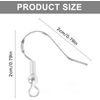 50Pcs Silver Earring Hooks - Hypoallergenic Fish Hook Ear Wires with Spring Ball - Earring Making Kit