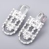 LEDISHUN Adjustable Step Bar Set for Kawasaki Eliminator/SE (24) ELIMINATOR400 (Silver)