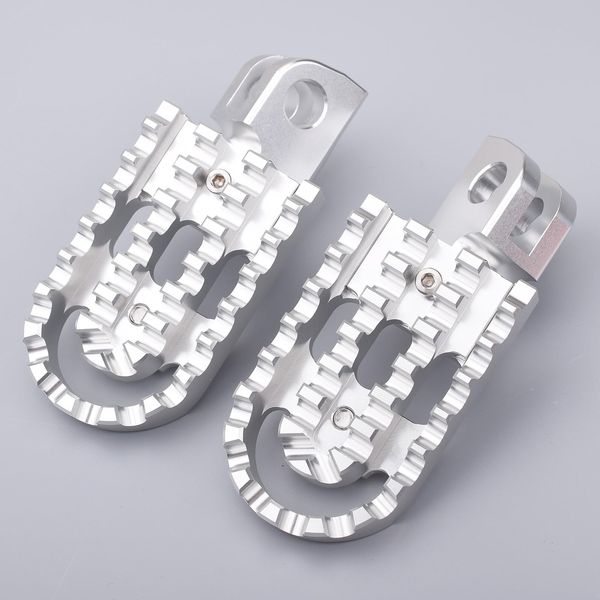 LEDISHUN Adjustable Step Bar Set for Kawasaki Eliminator/SE (24) ELIMINATOR400 (Silver)