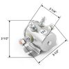 QWORK® Solenoid Relay, 300A 12V DC Continuous Duty Switch for Golf Carts