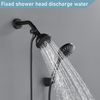 Evangeline Solid Brass Shower Diverter Valve G1/2" 3 Way Shower Arm Diverter (Black)