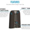 COMPLY P-Series Mixed Black earbuds x3