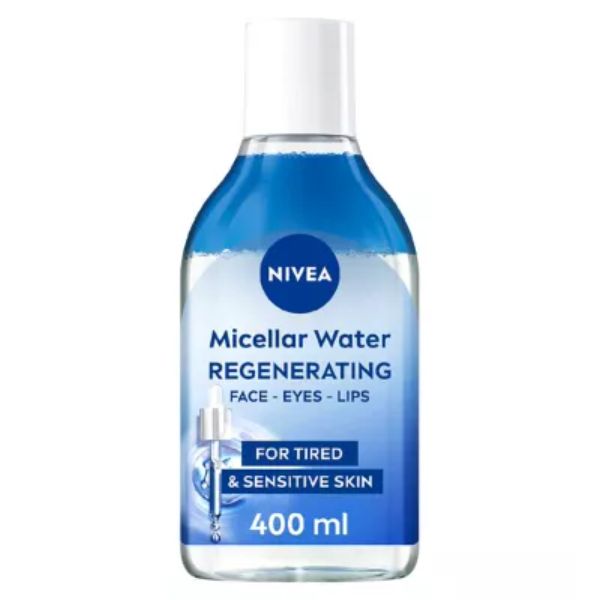 NIVEA Regenerating Micellar Water +5% Serum with Panthenol & Squalane for Tired & Sensitive Skin 400ml