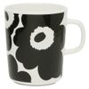 Marimekko 70741 190 Unikko Mug, Black, Women's, [Parallel Import]
