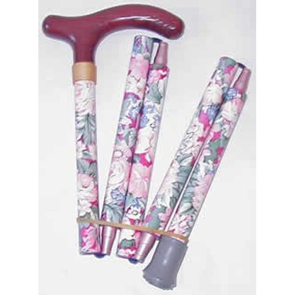 5 Tier Folding Cane (Wand) Wooden, Pink