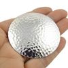 The Mexican Collection Large Solid Hand Hammered 925 Sterling Silver Hallmarked Heavy Circle Pendant