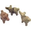 Focal Bead, Hand Carved Soapstone (Coated) Dog - 1pc