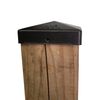 Nuvo Iron PCP15BLK Eazy Pyramid Post Cap, 4.5" X 4.5", Black