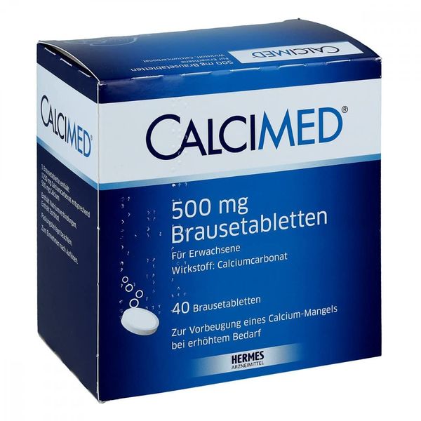 Calcimed 500 mg Effervescent Tablets, Pack of 40