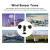 Mootea Wind Sensor,4-20mA Pulse Signal Output Aluminum Alloy Wind Speed Sensor Anemometer Wind Speed Detector