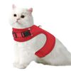 Red Large Escape Proof Cat Pet Harness Soft Mesh Adjustable Walking Kitten Chest
