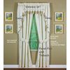 Today's Curtain Verona Reverse Embroidery Panel Pair and Tiebacks, 63", Ecru/Antique