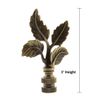 Leaves Ceiling Fan Pull, 3"h with 12" Antiqued Brass Chain