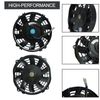 7" inch Universal Slim Fan Push Pull Electric Radiator Cooling 12V Mount Kit Black