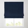 Iona Midnight Lined Roman Blind (6ft (183cm))