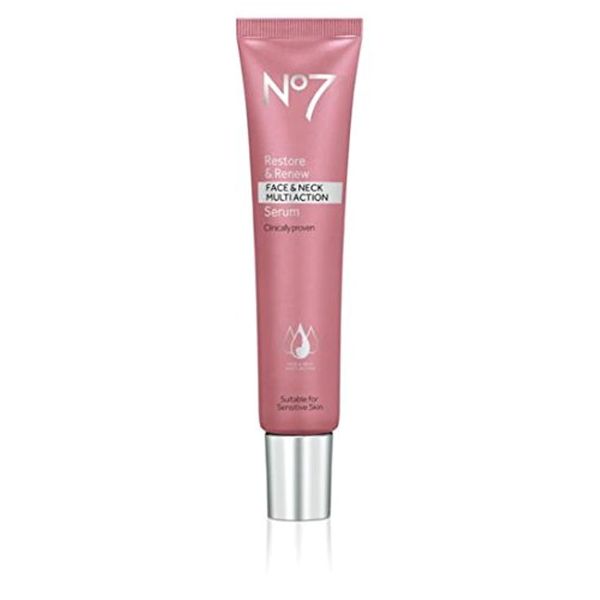 No7 Restore & Renew Face & Neck MULTI ACTION Serum 30ml